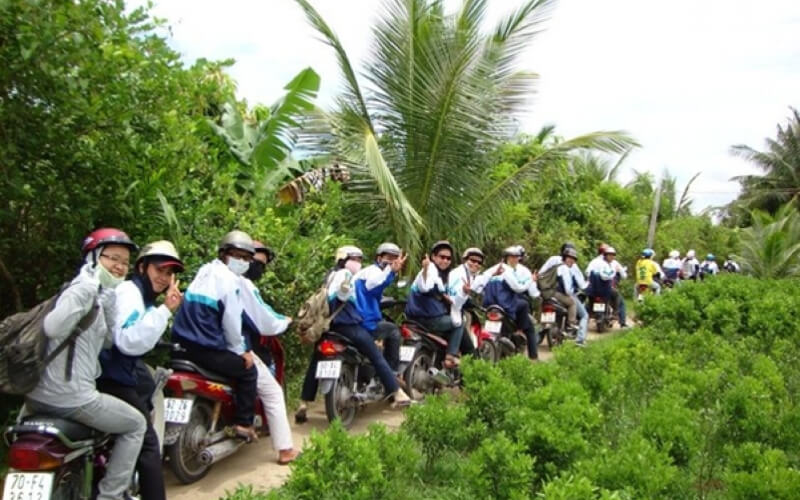 du lịch tiền giang bằng xe máy