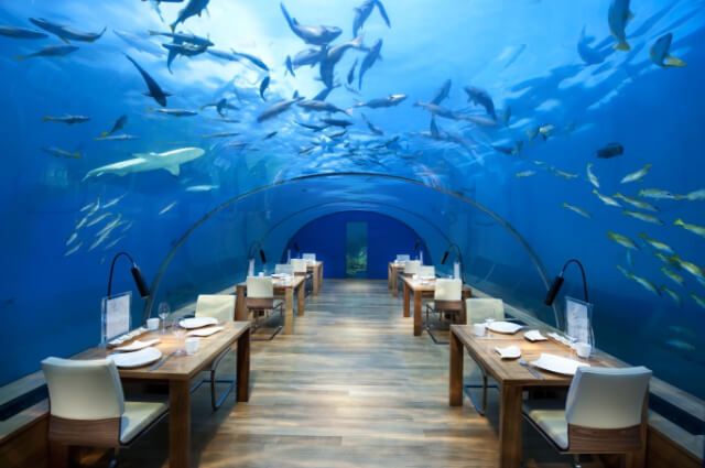 nhà hàng dưới biển đầu tiên trên thế giới ở nước nào